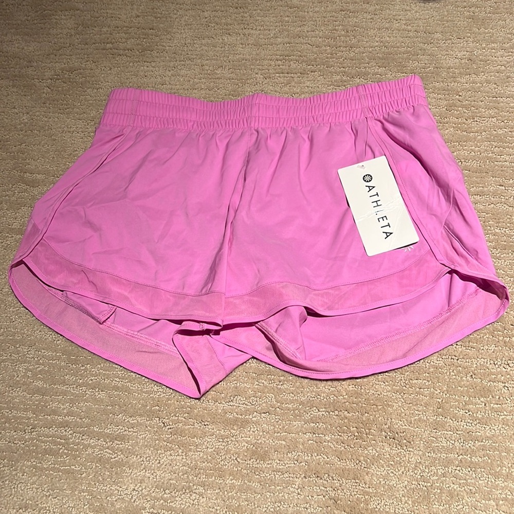 Athleta Mesh Racer Run Short 4”